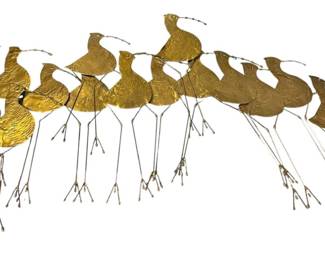 Brass Replica C. Jere Bird Wall Decor