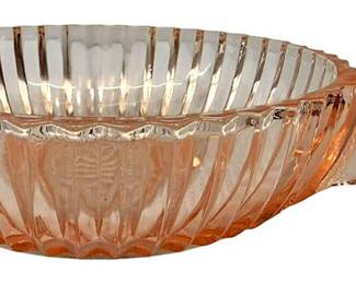 Anchor Hocking Pink Ribbed Glass
