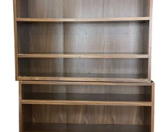 Set of Two Wooden Bookshelves