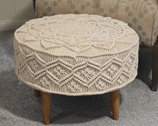 Macrame stool
