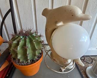 Dolphin lamp