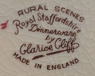 Rural Scenes by Royal Staffordshire Dinnerware by Clarice Cliff - Made in England
