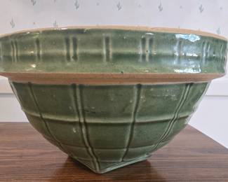antique McCoy's windowpane bowl