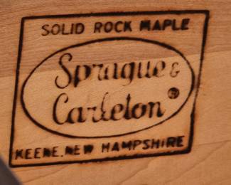 Sprague & Carleton Solid Rock Maple from Keene, New Hampshire - Dresser with bookshelf and matching corner desk