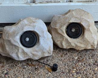 2 low-voltage landscape lights