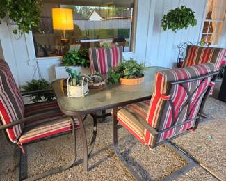 patio table with 4 chairs