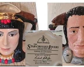 Royal Dalton 'The Star-Crossed Lovers' Antony & Cleopatra two-sided (two-faced) stein