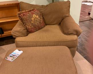 PAIR UPHOLSTERED CHAIRS BY KRAVET