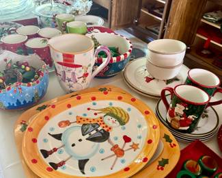 Beautiful Christmas platters.