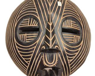 African wood wall mask