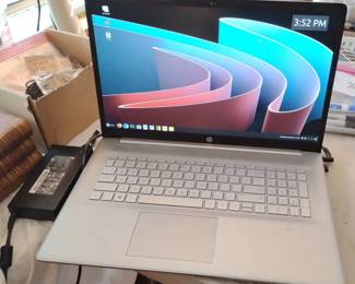 HP laptop 17-cn0xxx.  12gb ram, terabyte hard drive, quad core processor.  Running on current version of Linux Mint.  Fully compatible with windows 11-not installed