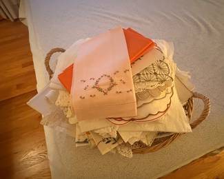 HAND EMBROIDERED LINENS