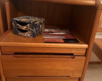 Teak nightstands - 2 available