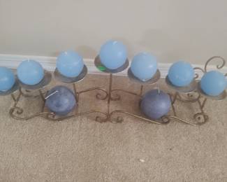 Metal candle holder (we threw in a couple of extra larger candles)