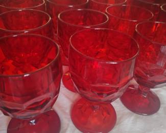 Large goblets in honeycomb pattern