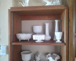 White ceramics and more milk glass
