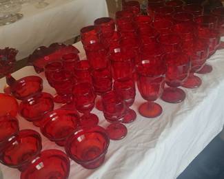 Ruby Red glassware