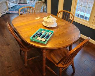Oak Table and 4 Chairs