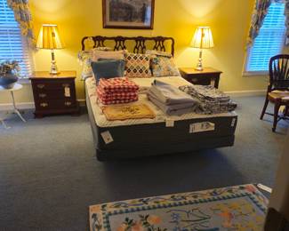 All Primary Bedroom Furniture is Pennsylvaina House in Cherry, Claire Murry Floral Hooked Runner