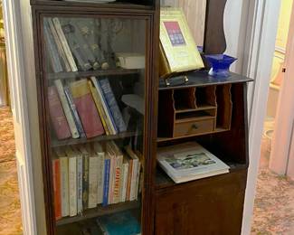 It is rare to see a home without books and bookcases.  This house is no exception.