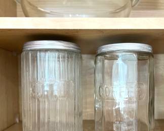 Vintage Hoosier Coffee Jars