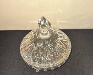 Cut Crystal Candy Dish with Lid