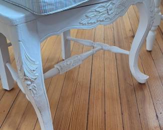 Vintage French Provincial Style Writing Desk and Chair Set
