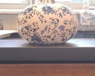 Decorative Ceramic Pumpkin
