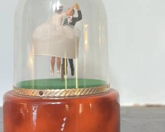 Vintage Wedding March Musical Snow Globe