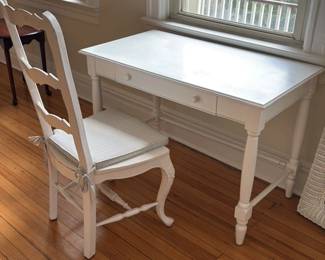 Vintage French Provincial Style Writing Desk and Chair set