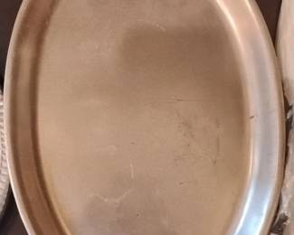 vinate Silver Plated Shell Motif Oval