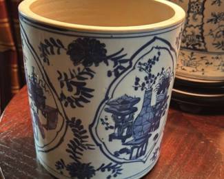 Blue and White Porcelain Planter