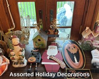 Assorted Holiday Decorations