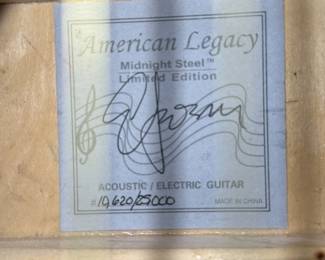 American Legacy Midnight Steel Limited Edition Acoustic/Electric Guitar