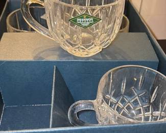 Shannon Crystal "Erin" Pattern Footed Cups (Set of 4)