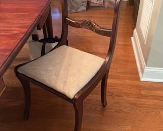 Antique Side Chair with Carved Top Rail