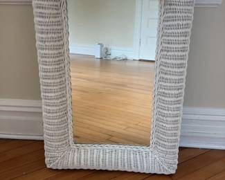 Wicker Mirror
