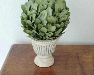 Preserved Boxwood Topiary in Urn Planter
