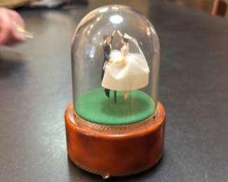 Vintage Wedding March Musical Snow Globe