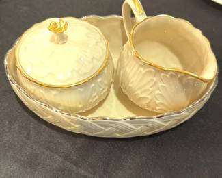 Lenox "Colonial" Creamer and Sugar Bowl
