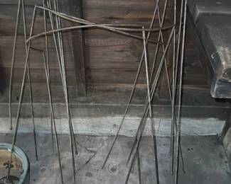 Vintage Metal Plant Stand Frame
