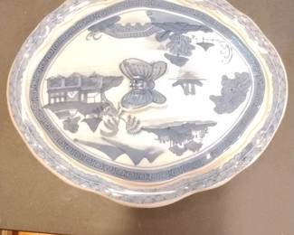 Blue and White Porcelain Serving Dish