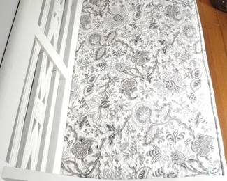 Vintage Upholstered Settee Bench