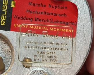 Vintage Wedding March Musical Snow Globe