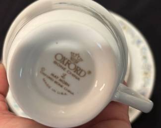 Oxford Bone China May Queen Teacup, Saucer and Plate Set