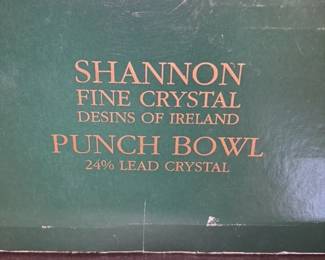 Shannon Fine Crystal "Designs of Ireland" Punch Bowl