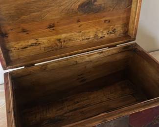 Antique Chinese Export Lacquer Trunk
