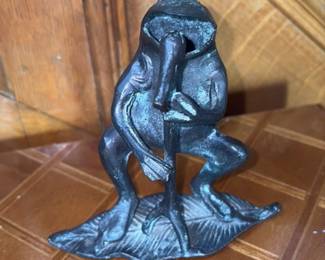 Andrea by Sadek Bronze Frog Figurine