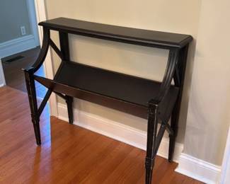 Vintage Black Magazine Rack Table
