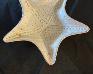Starfish Shaped Ceramic Trinket Box